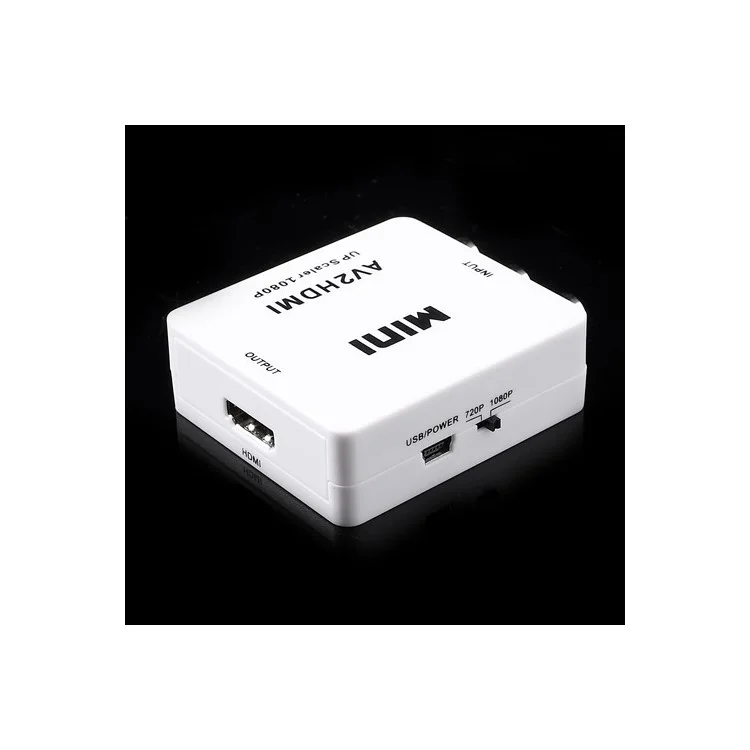 Mini Composite RCA CVBS AV to 720P 1080P HDMI Converter Adapter