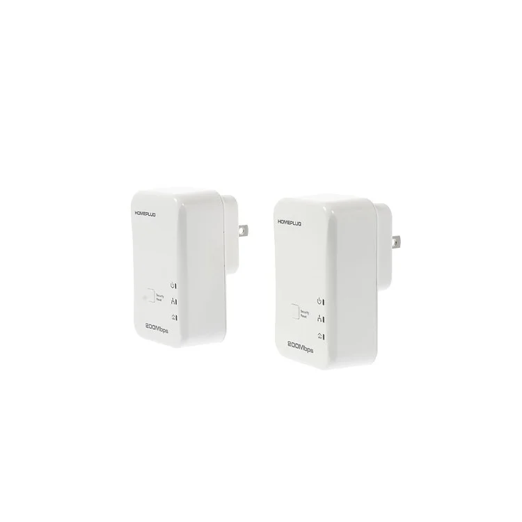 200Mbps Home-plug AV Powerline Network Ethernet Adapter Kit - US Plug