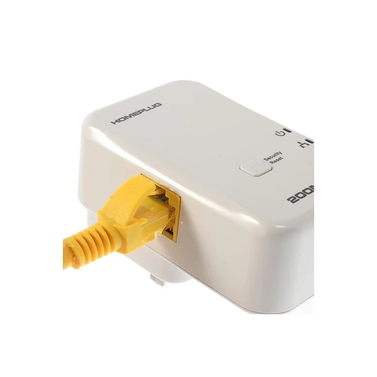 200Mbps Home-plug AV Powerline Network Ethernet Adapter Kit - US Plug