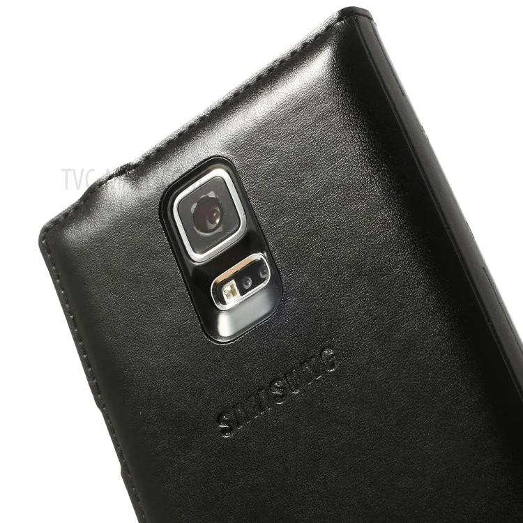 Black Window View Leather Flip Smart Battery Door Cover for Samsung Galaxy S5 G900