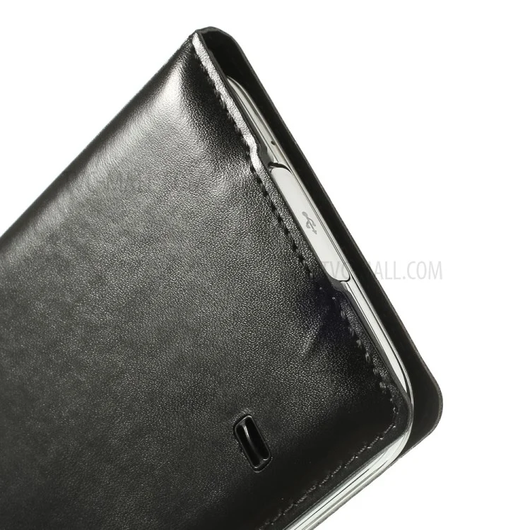 Black Window View Leather Flip Smart Battery Door Cover for Samsung Galaxy S5 G900