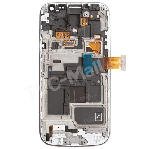 White OEM LCD Screen and Digitizer Assembly with Front Housing for Samsung Galaxy S4 mini GT-I9195 LTE
