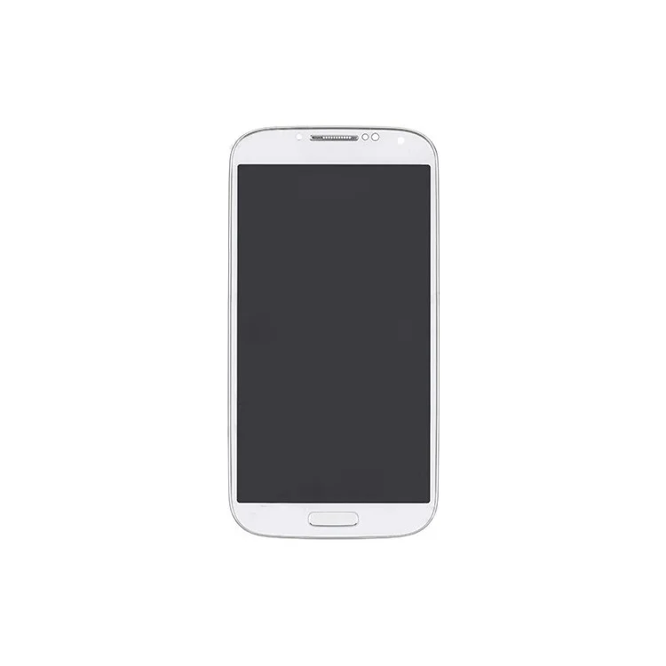 Touch Screen Digitizer LCD Assembly with Frame + Sensor Flex Cable for Samsung Galaxy S 4 IV I9500 - White