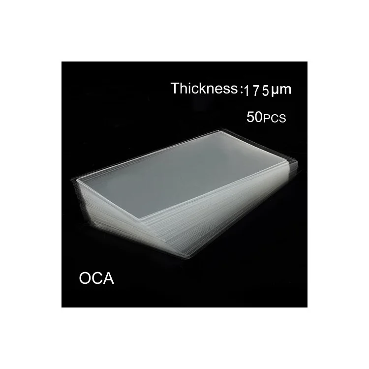 50PCS OCA Optical Clear Adhesive Double-side Sticker for Samsung Galaxy S4 mini I9190 LCD Digitizer, Thickness: 0.175mm