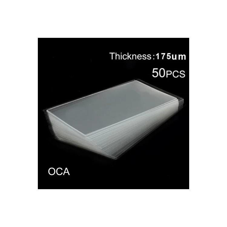 50pcs OCA Optical Clear Adhesive Double-side Sticker for Samsung Galaxy S4 i9500 LCD Digitizer, Thickness: 0.175mm