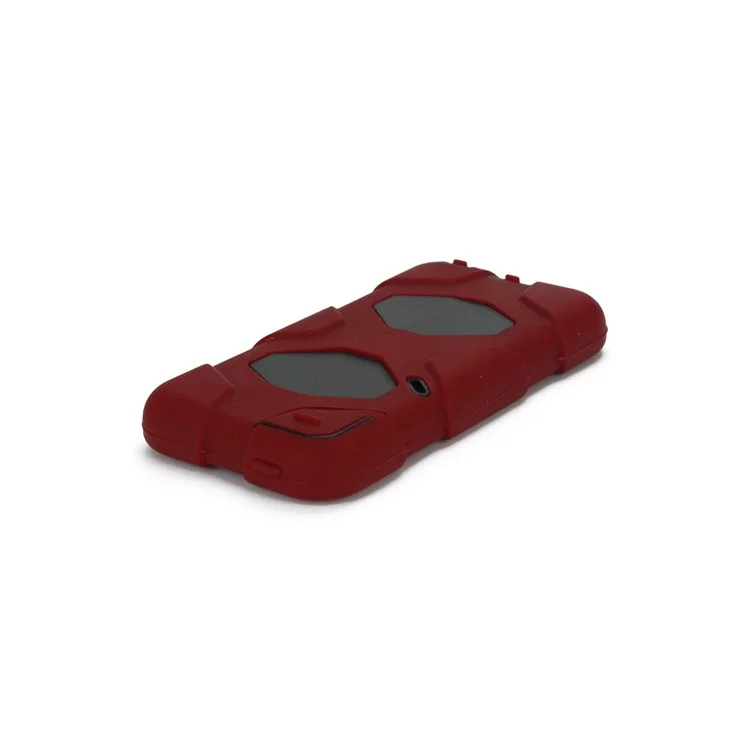 New Survivor Impact Hybrid Hard Case for iPod Touch 5 with Screen Protector - Black / Red