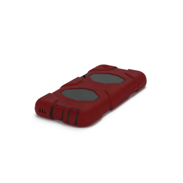 New Survivor Impact Hybrid Hard Case for iPod Touch 5 with Screen Protector - Black / Red