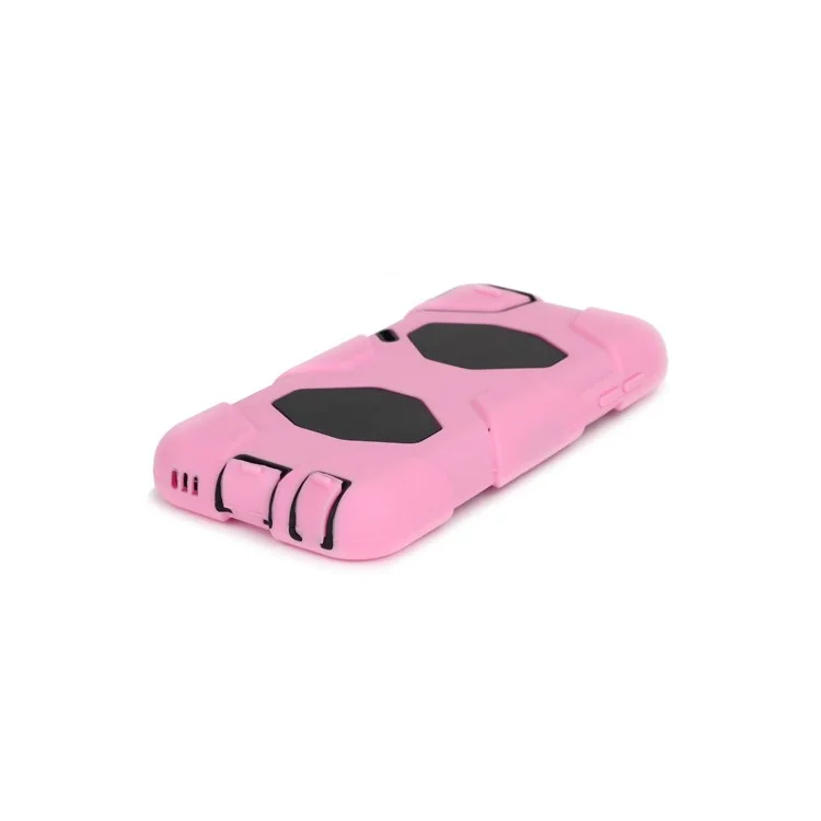 New Survivor Impact Hybrid Hard Case for iPod Touch 5 with Screen Protector - Black / Pink