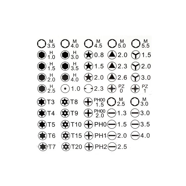 53 in 1 Multi-Purpose Precision Screwdriver Opening Tool Set for Mobile Phone PC PSP