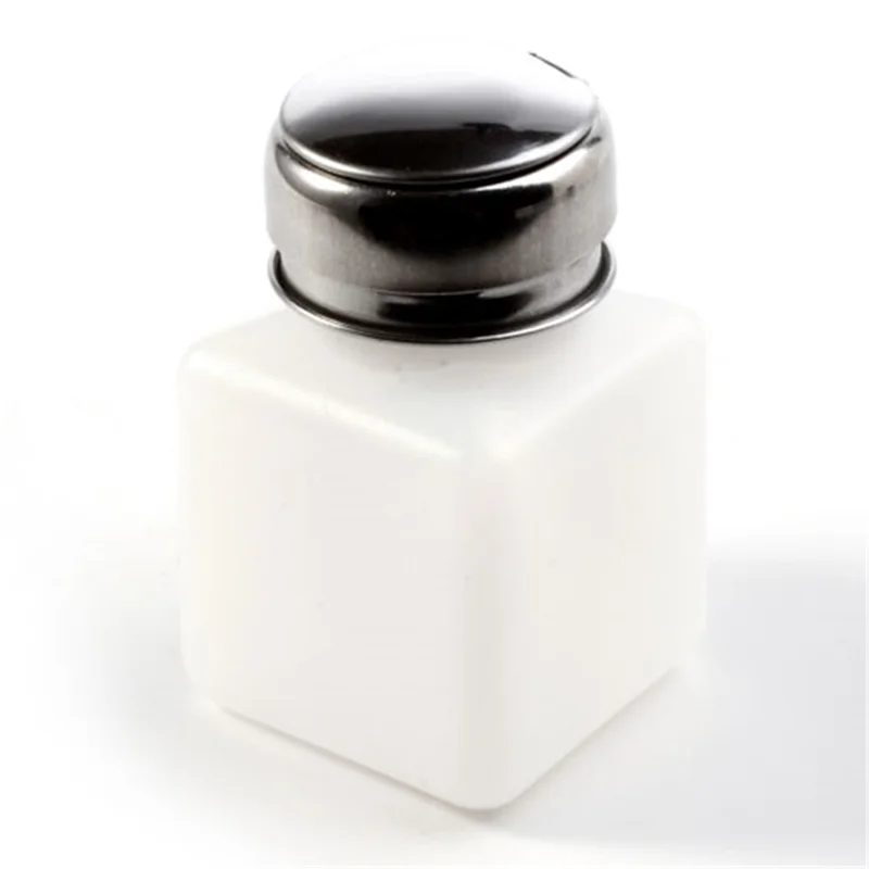 100ml Alcohol Nail Polish Remover Liquid Press Pumping Dispenser Bottle