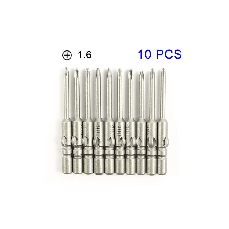 10pcs/Lot Philips 1.6mm Screwdriver Tips for DC Powered Electric Screwdriver (Compatible with TOOL-166)