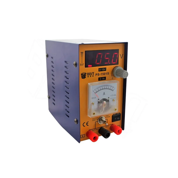 Best PS-1501S Digital 15V 1A Variable Cell Phone Precision DC Power Supply