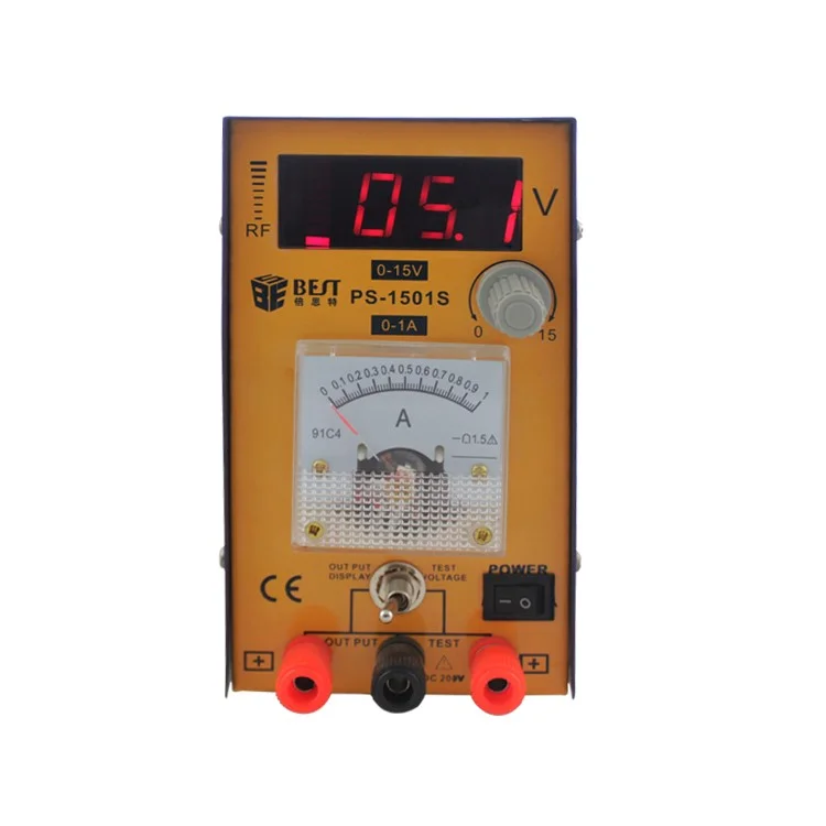 Best PS-1501S Digital 15V 1A Variable Cell Phone Precision DC Power Supply