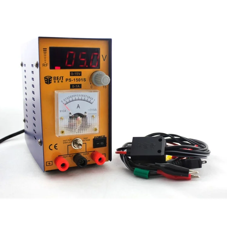 Best PS-1501S Digital 15V 1A Variable Cell Phone Precision DC Power Supply