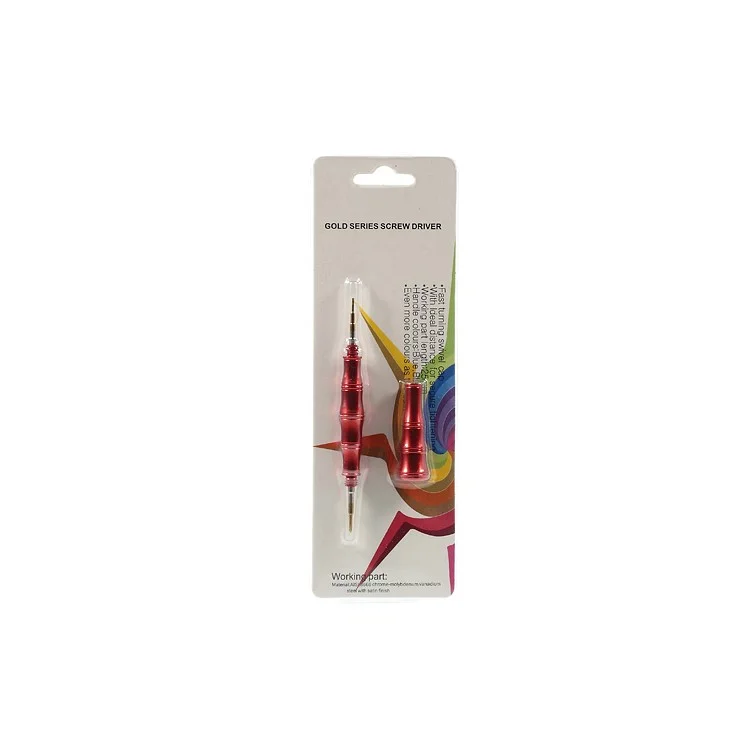 Pentalobe 0.8 + Philips Cross 1.5 Double Ended Steel Screwdriver Open Tool for iPhone 5s 5c 5 4s 4 - Red