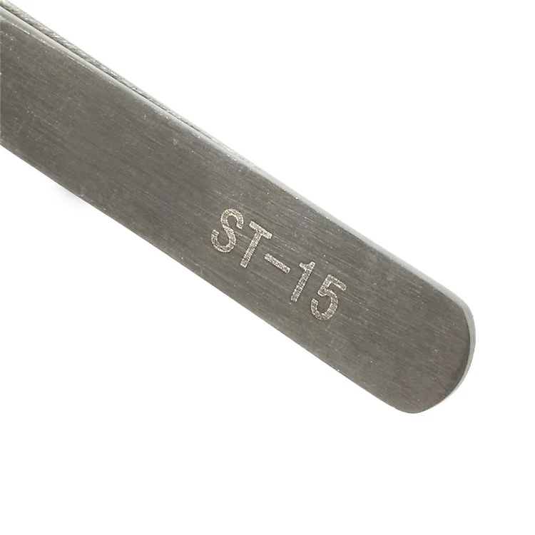 VETUS ST-15 High Precision Stainless Steel Curved Tweezer Repair Tool, Length: 120mm