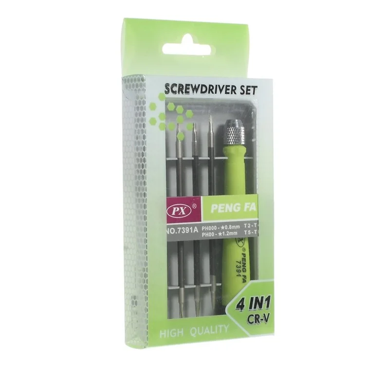 PX 4 in 1 CR-V T2-T4 T5-T6 Screwdriver Set Repair Tool for Mobile Phones