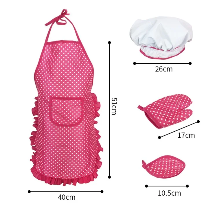 11pcs Tablier Coffre Cosplay Kitchen Costume Rôle de Faire Semblant Pour Les Filles de Garçons Pour Tout-petit Jeu