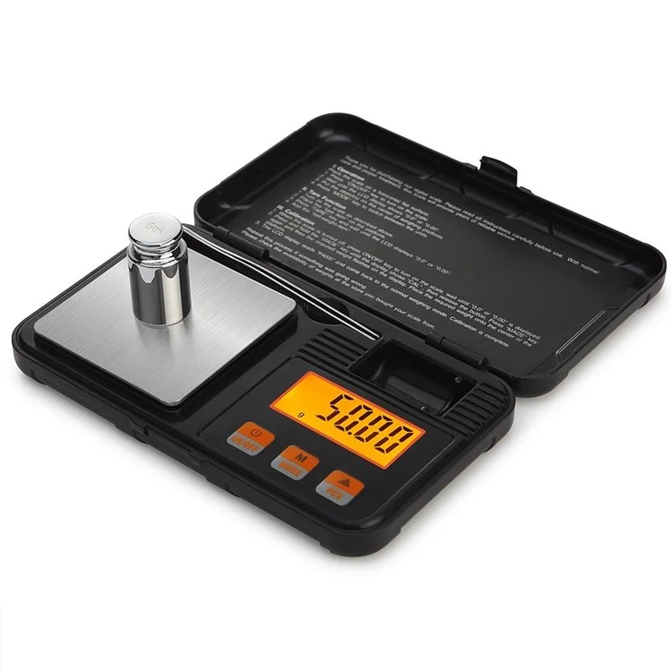 Balance de cuisine numérique 200g / 0,01g Haute précision Multifonction Échelle alimentaire Échelle de bijoux avec boîte à outils
