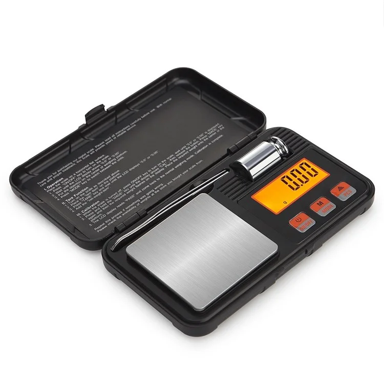 Balance de cuisine numérique 200g / 0,01g Haute précision Multifonction Échelle alimentaire Échelle de bijoux avec boîte à outils