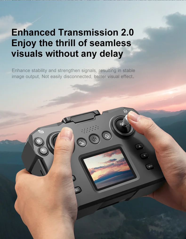 XKJ K12MAX HD Camera RC Drone Brushless Foldable Quadcopter with Display Screen Remote Control, 2 Batteries 6
