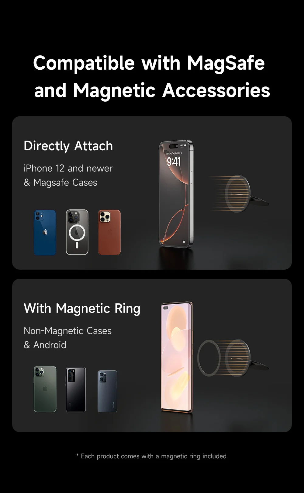 MCDODO MR-7910 Phone Back Leather Magnetic Stand Multi-Angle Support Phone Kickstand 5