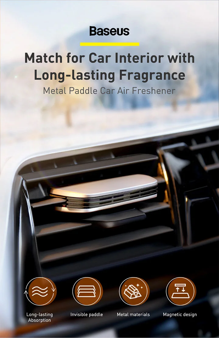 Buy Baseus Metal Paddle Car Air Freshener with Cheapest Price in Lahore