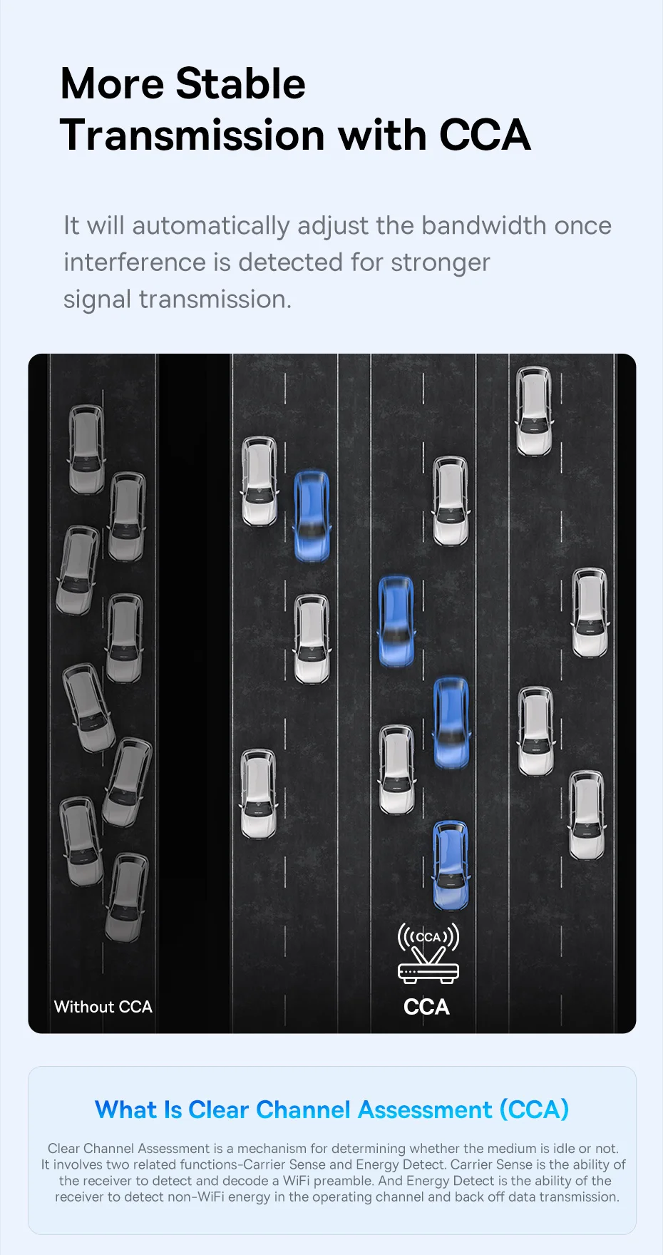 BASEUS FastJoy Series 650Mbps High Speed 2.4G / 5G Dual Band WiFi Adapter with Built-in Antenna - Black 7