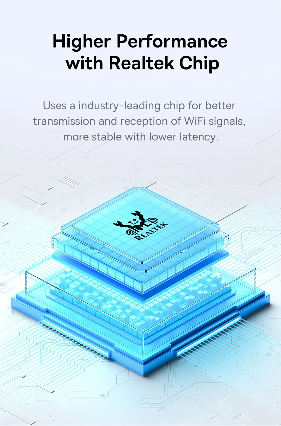 BASEUS FastJoy Series 650Mbps High Speed 2.4G / 5G Dual Band WiFi Adapter with Built-in Antenna - Black 8