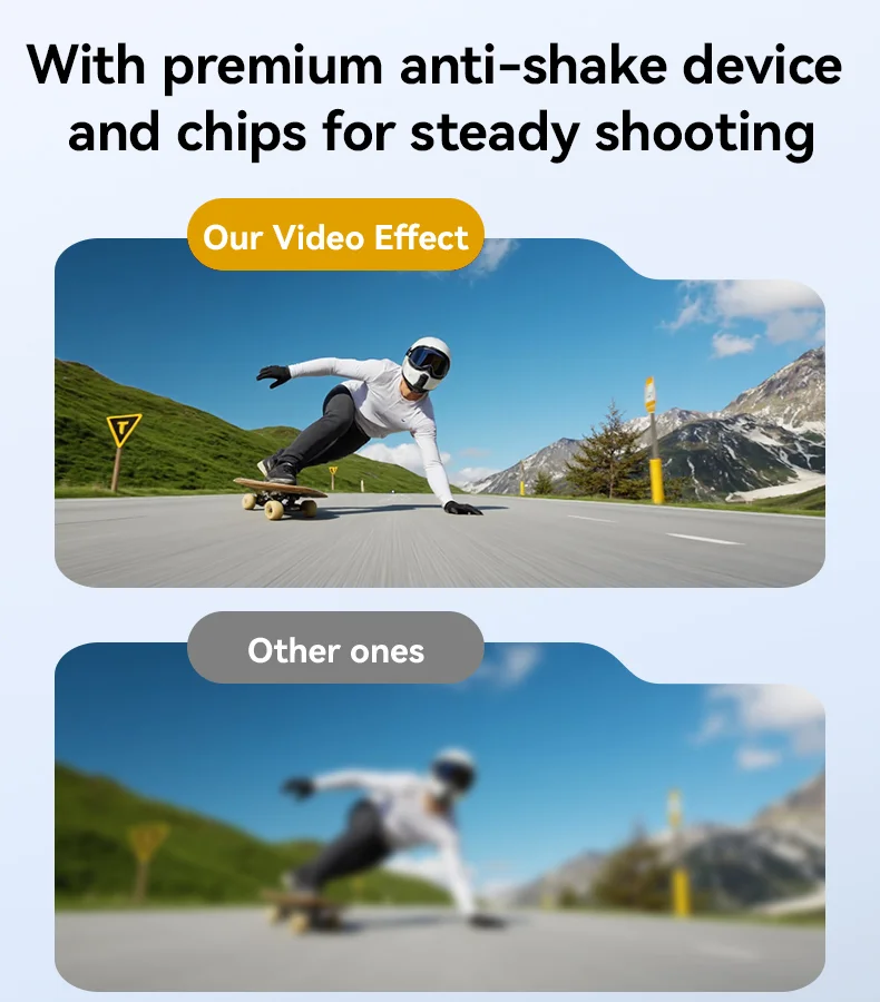 YESIDO KM25 Video Recorder 180 Degree Rotating Lens HD 1.3 Inch Screen 1080P Outdoor Cycling Hiking Camera 7