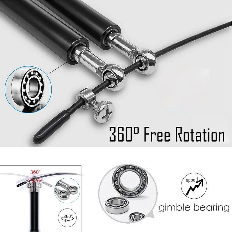 Aluminum Alloy Handle Universal Bearing Jump Rope Purple Wholesale