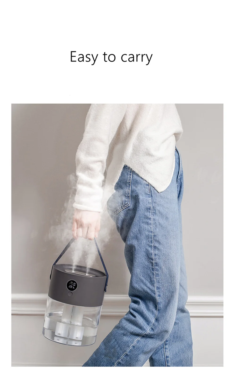 J636 2000ml Wireless Humidifier Aroma Diffuser Essential Oil Diffuser