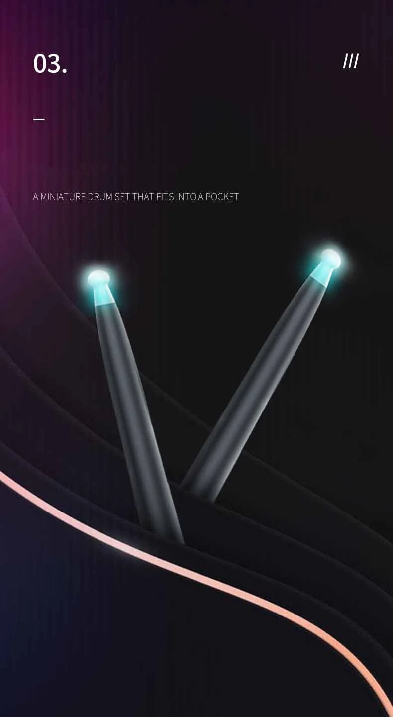 NX05 1 paire de baguettes électroniques somatosensorielles pour l'entraînement à la batterie, avec haut-parleur compatible Bluetooth et 2 capteurs de pied 5