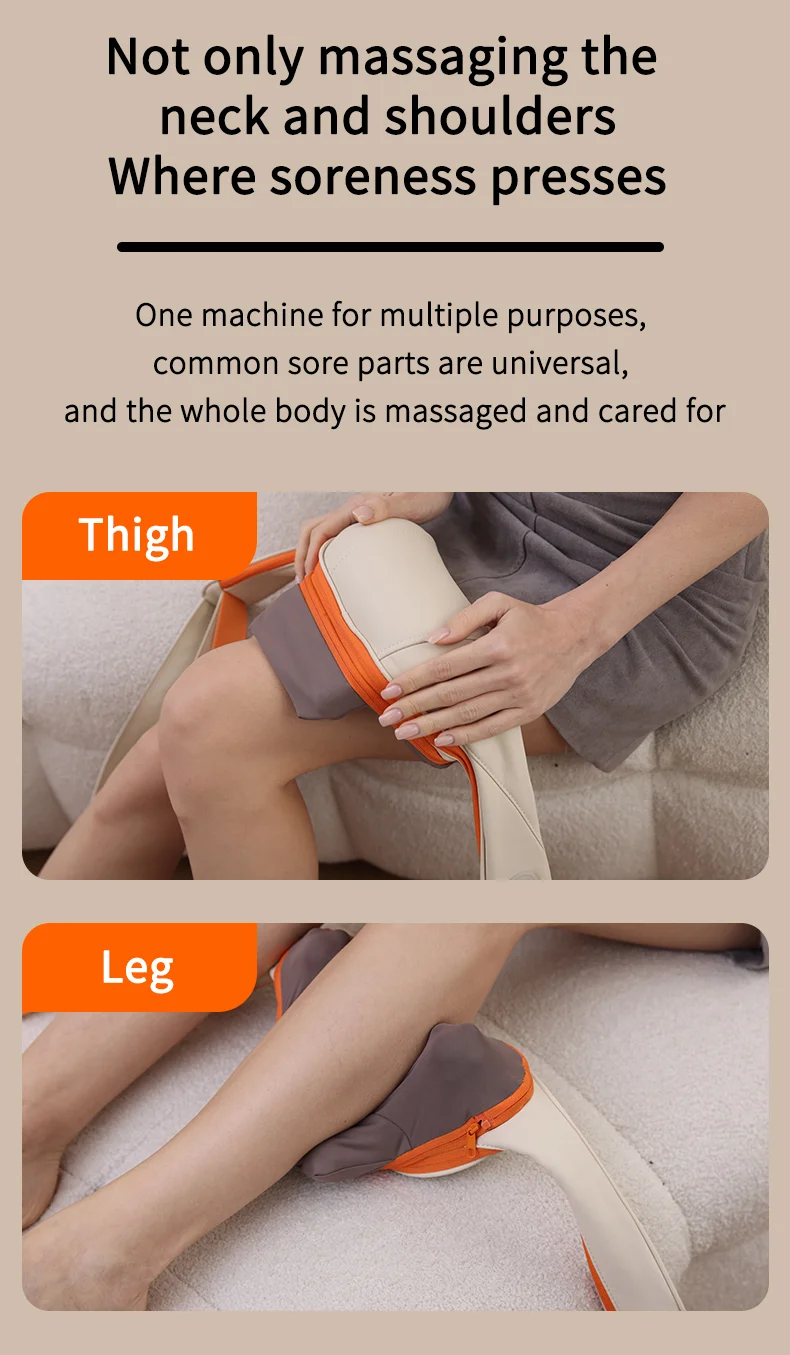 ST-360 3 Modes Neck and Shoulder Massager with Hot Compress Shiatsu Kneading Massage Device for Deep Tissue Relaxation 10