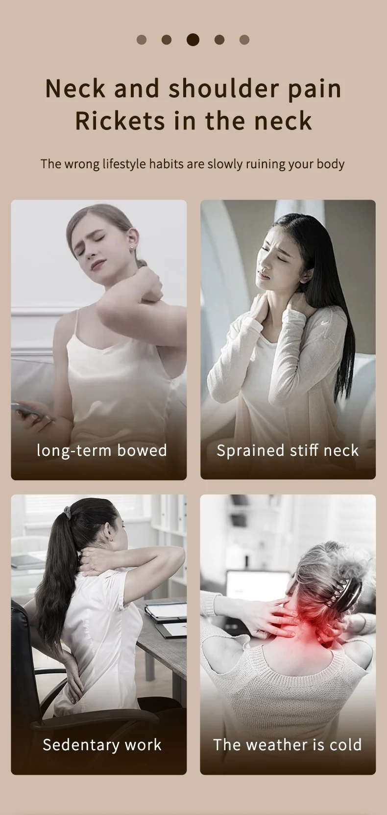 ST-360 3 Modes Neck and Shoulder Massager with Hot Compress Shiatsu Kneading Massage Device for Deep Tissue Relaxation 6