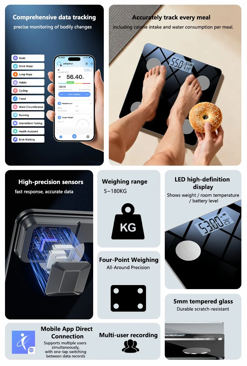 Yesido Smart Body Fat Scale