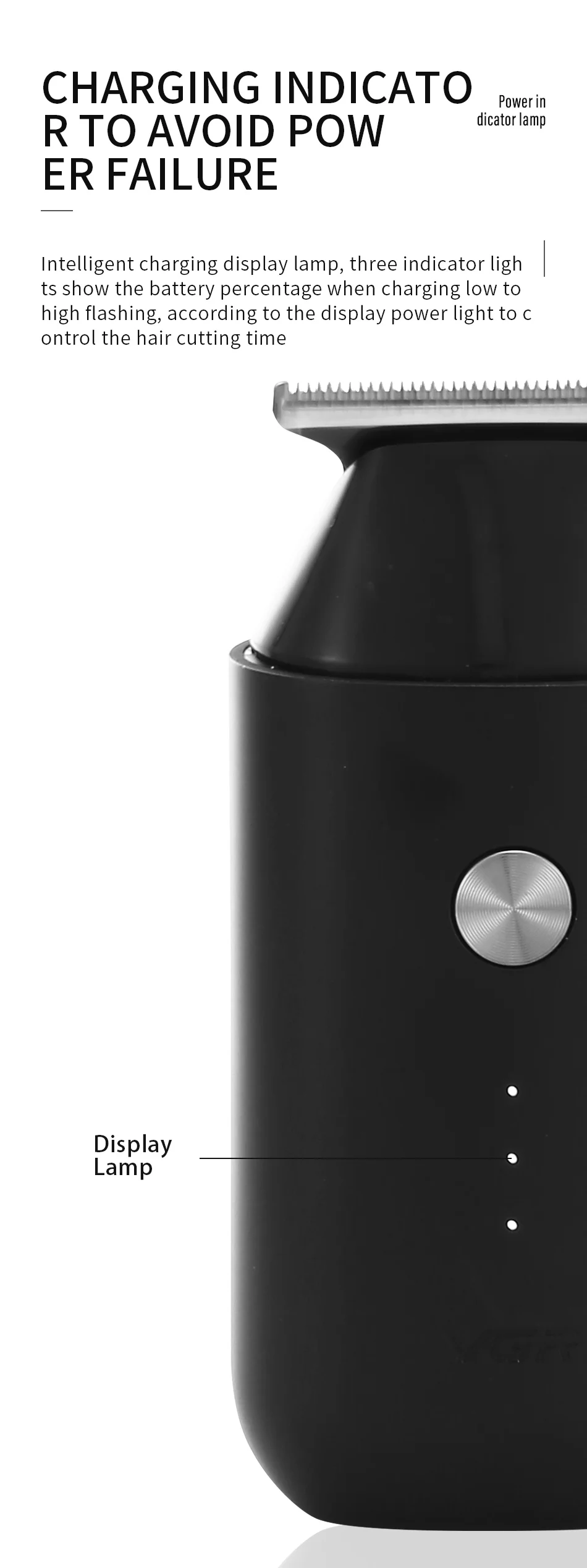 VGR V-932 Professional USB Rechargeable Hair Trimmer Home Travel Men Electric Clipper Haircut Tool 5