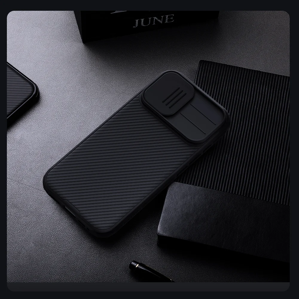 Coque NILLKIN Camshield Pro Series pour iPhone 17, coque PC + TPU avec couvercle coulissant pour appareil photo - Vert 10