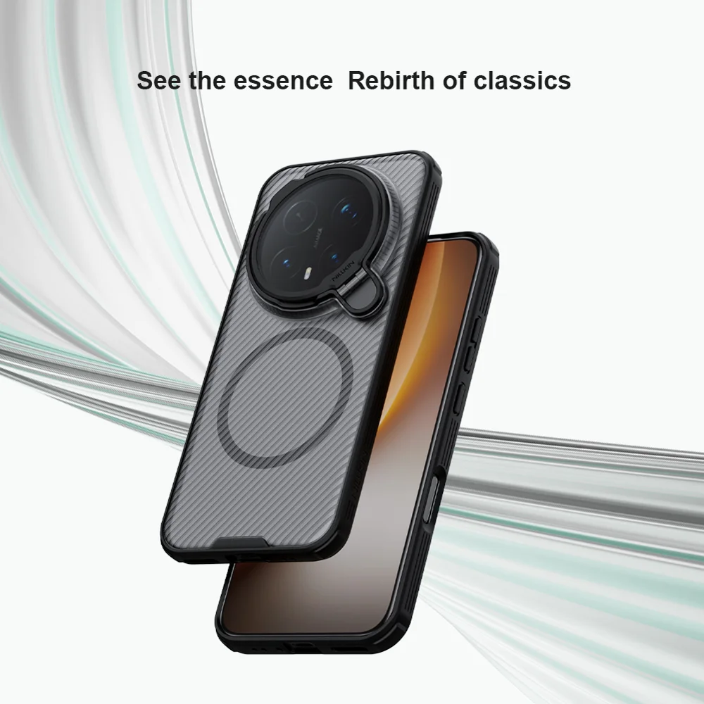 Nillkin Camshield Prop Magnetic Series For Honor Magic8 Pro 5G Magnetic Case Clear Lens Lid Pc Tpu Phone Back Cover - Black 1