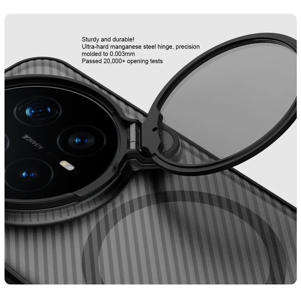 Nillkin Camshield Prop Magnetic Series For Honor Magic8 Pro 5G Magnetic Case Clear Lens Lid Pc Tpu Phone Back Cover - Black 7