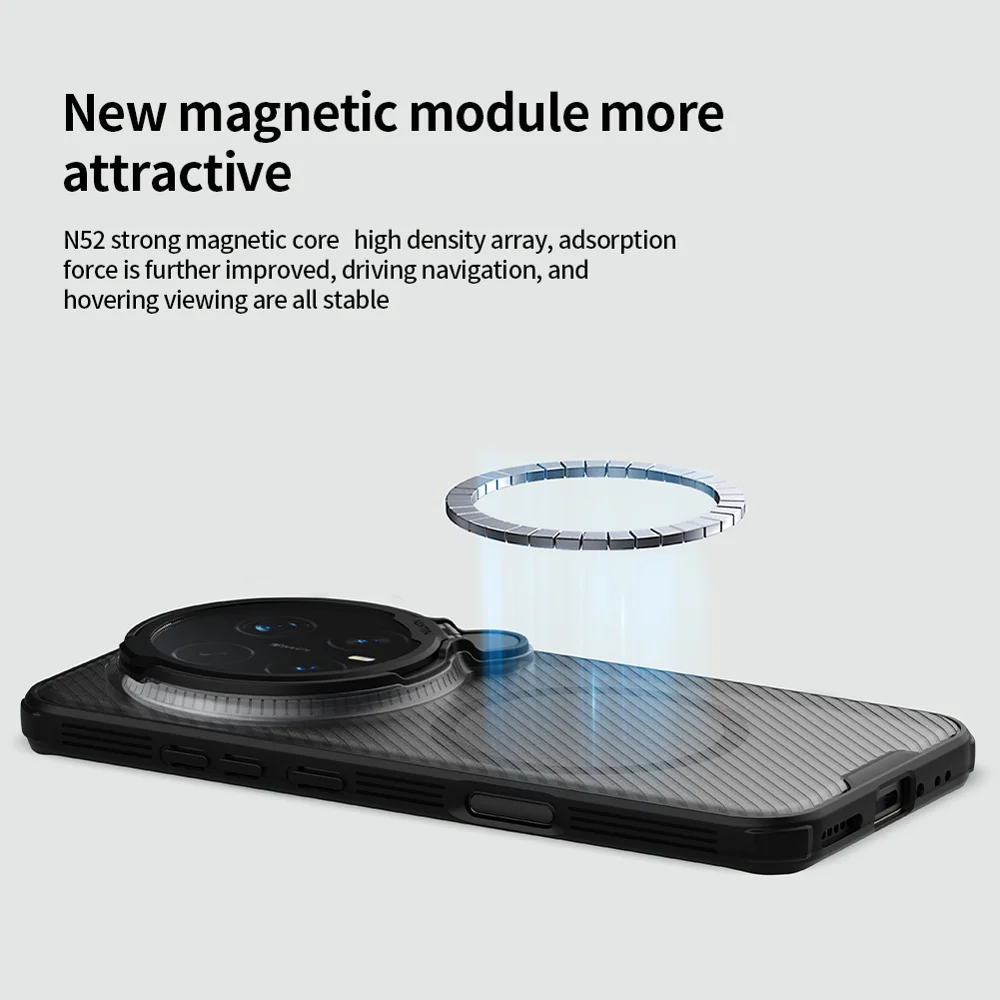 Nillkin Camshield Prop Magnetic Series For Honor Magic8 Pro 5G Magnetic Case Clear Lens Lid Pc Tpu Phone Back Cover - Black 8