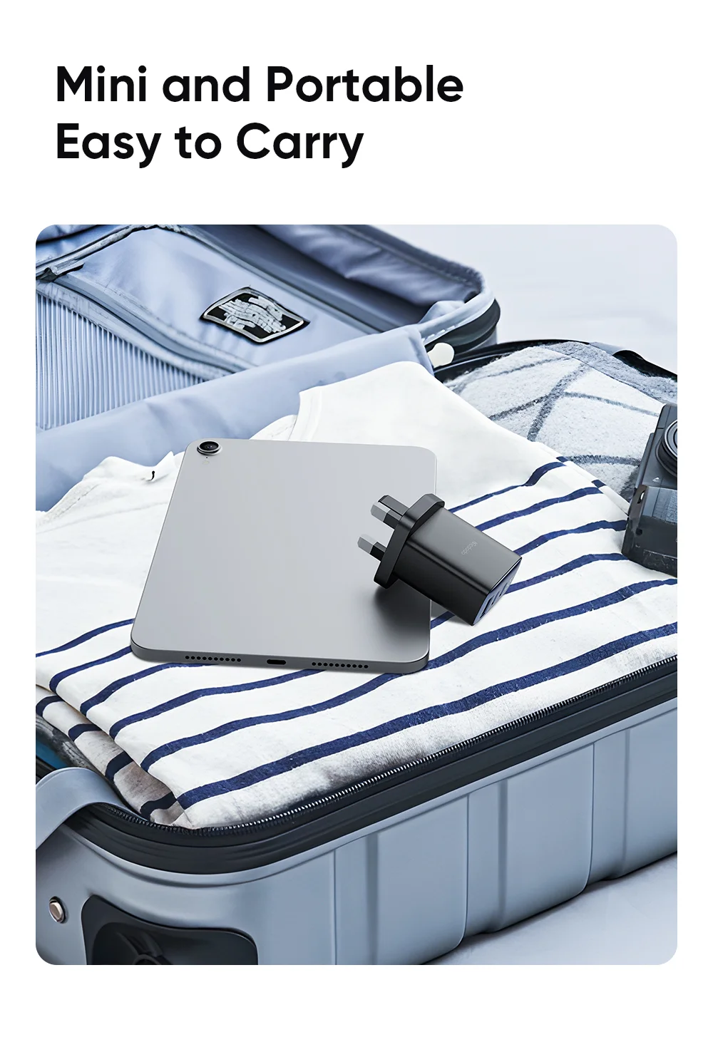 MCDODO CH-2170 30W 3-Port Digital Display Fast Charger (Dual Type-C+USB-A), UK Plug - Black 9