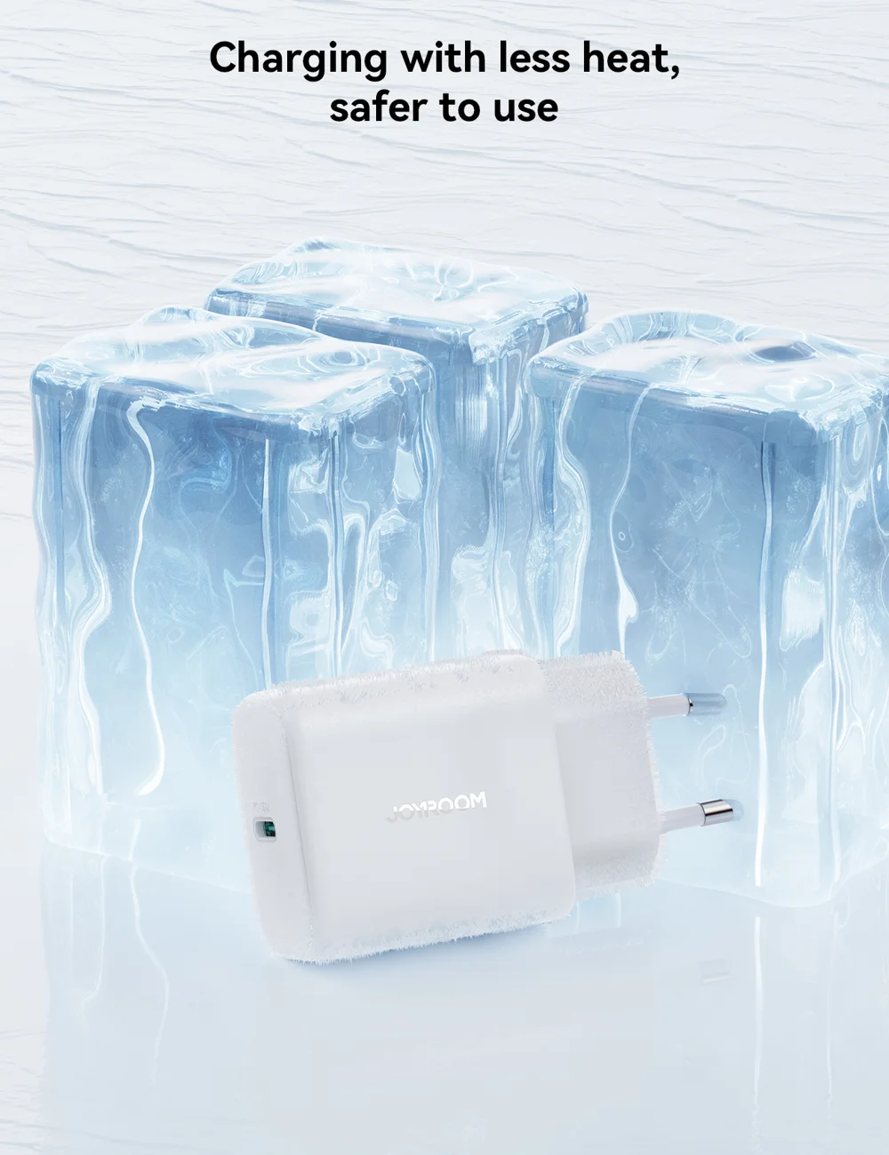JOYROOM JR-TCF24 PD 30W Fast Charging EU Plug Charger with 1m Type-C to Type-C Data Cable 5