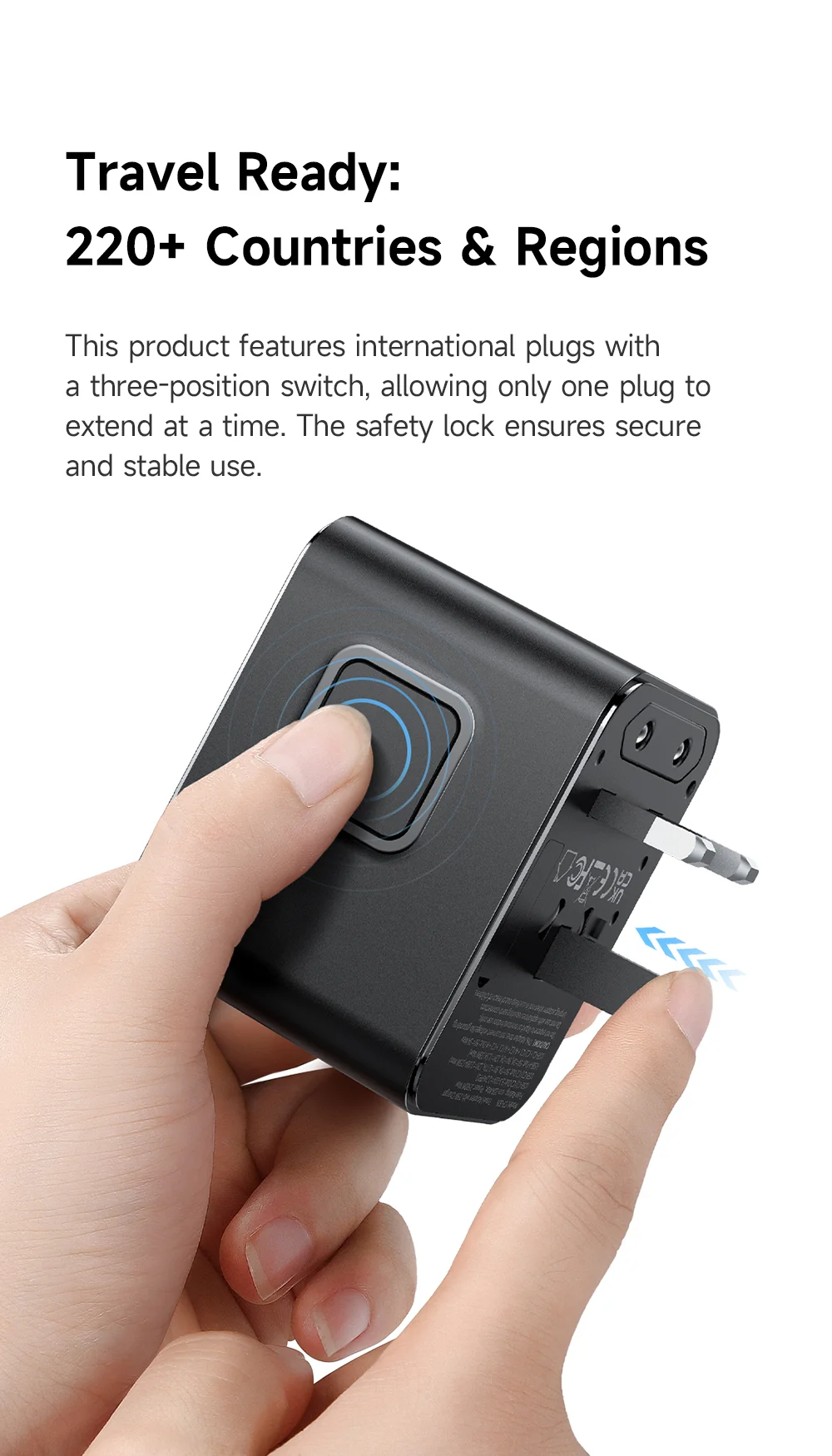 MCDODO CP-3260 MDD G5 Series 25W Dual Type-C + USB-A Universal Travel Charging Adapter Charger with USB-C to USB-C Cable 2