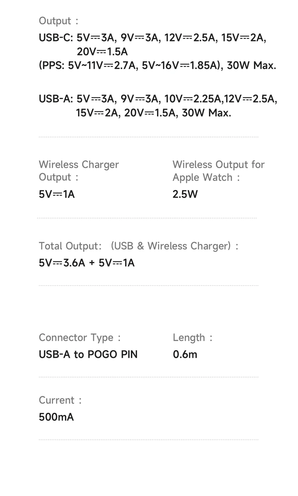 MCDODO CH-3700 2 in 1 Wireless Smart Watch + Travel Charger 30W USB-A / USB-C Fast Charging Wall Charger - EU Plug 18