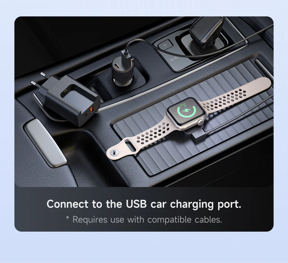 MCDODO CH-3700 2 in 1 Wireless Smart Watch + Travel Charger 30W USB-A / USB-C Fast Charging Wall Charger - EU Plug 5