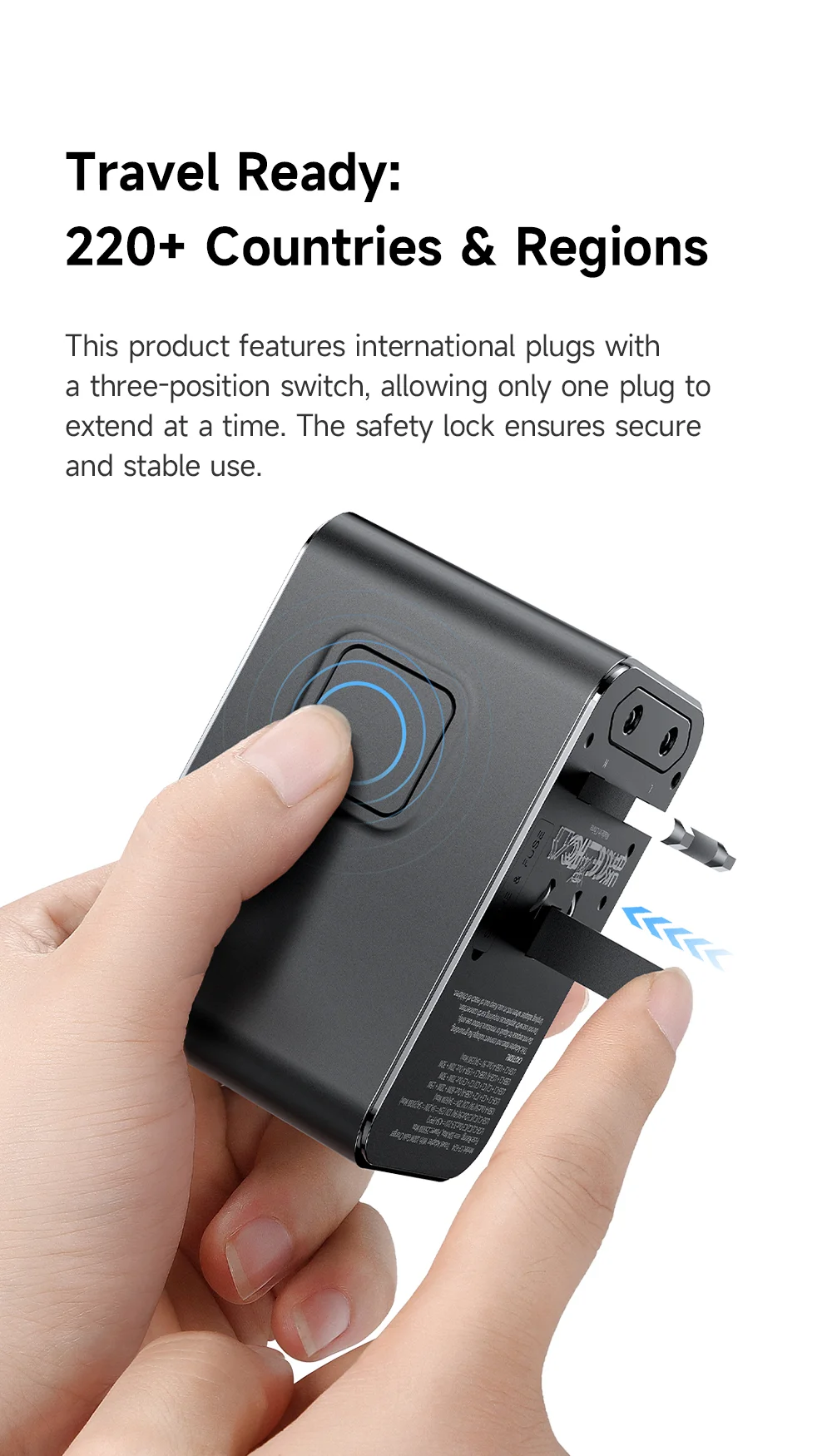 MCDODO CP-6140 MDD G5 Series 100W Universal Travel Adapter Charger 3 USB-C + USB-A Wall Charger Set with Type-C Cable 2