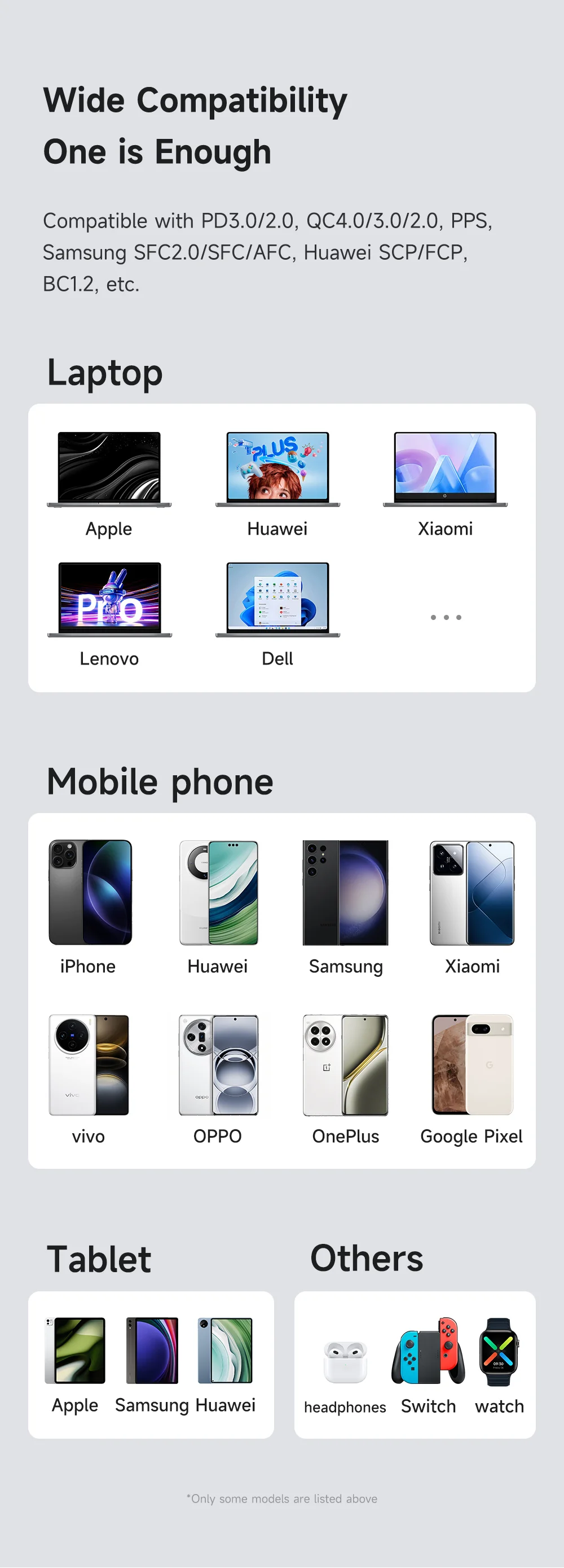 MCDODO CH-411 FreeGo 67W GaN Charger USB-C USB-A Power Adapter with Built-in Retractable Cable, US Plug - Black 15