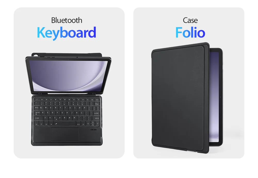 DUX DUCIS For Samsung Galaxy Tab A9+ PU Leather Case + Magnetic Detachable Keyboard with Pencil Holder 5