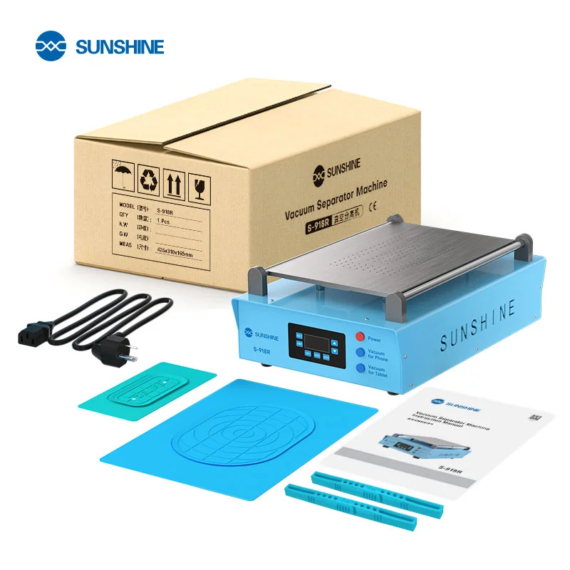 SUNSHINE S-918R LCD Vacuum Screen Separator Phone LCD Glass Removing Changing Repair Machine - EU Plug 10